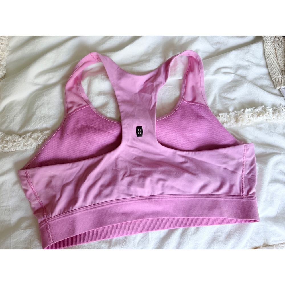 On Running Cora Active Bra Pink Low Impact Racerback  Women Size Medium - Picture 3 of 5